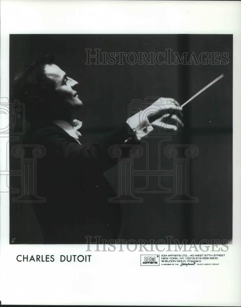 1988 Press Photo Charles Dutoit Classical Conductor Philadelphia Orchestra - Historic Images