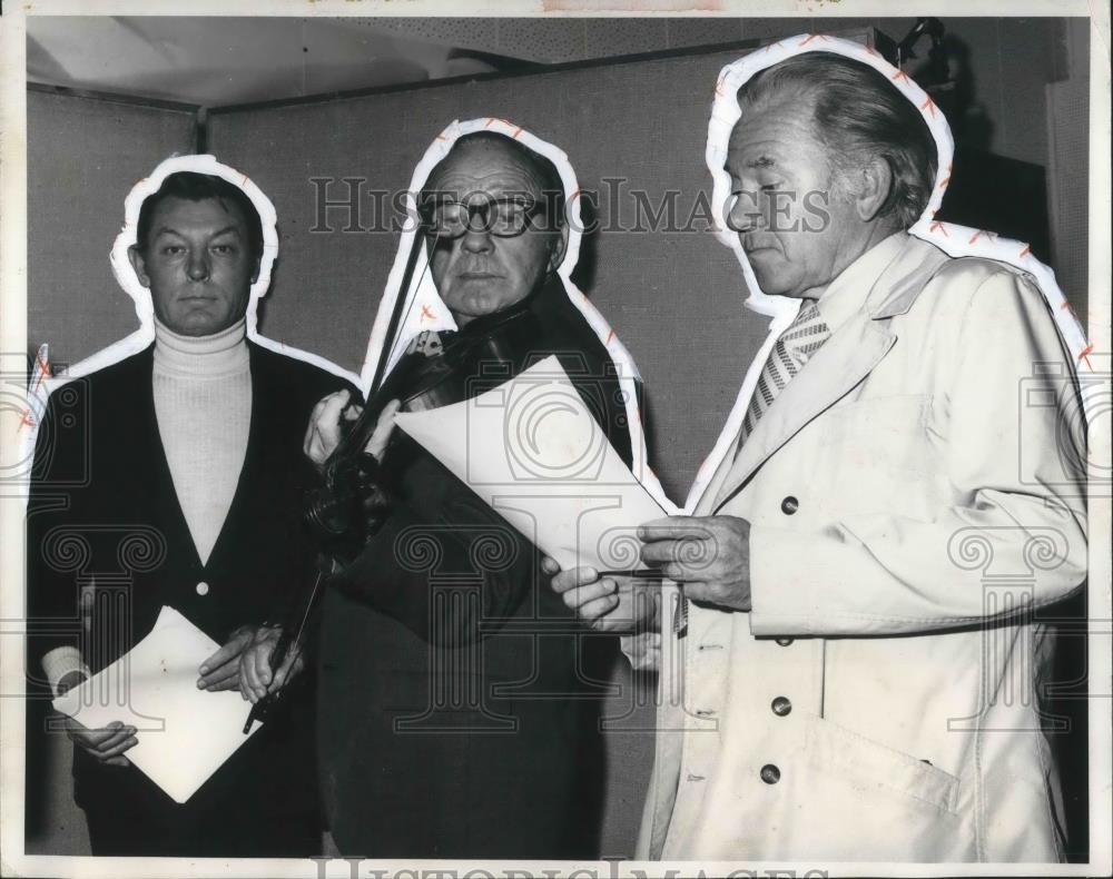 1971 Press Photo Al Nelson Jack Benny Dick Erdman Comedian Actor - cvp02122 - Historic Images