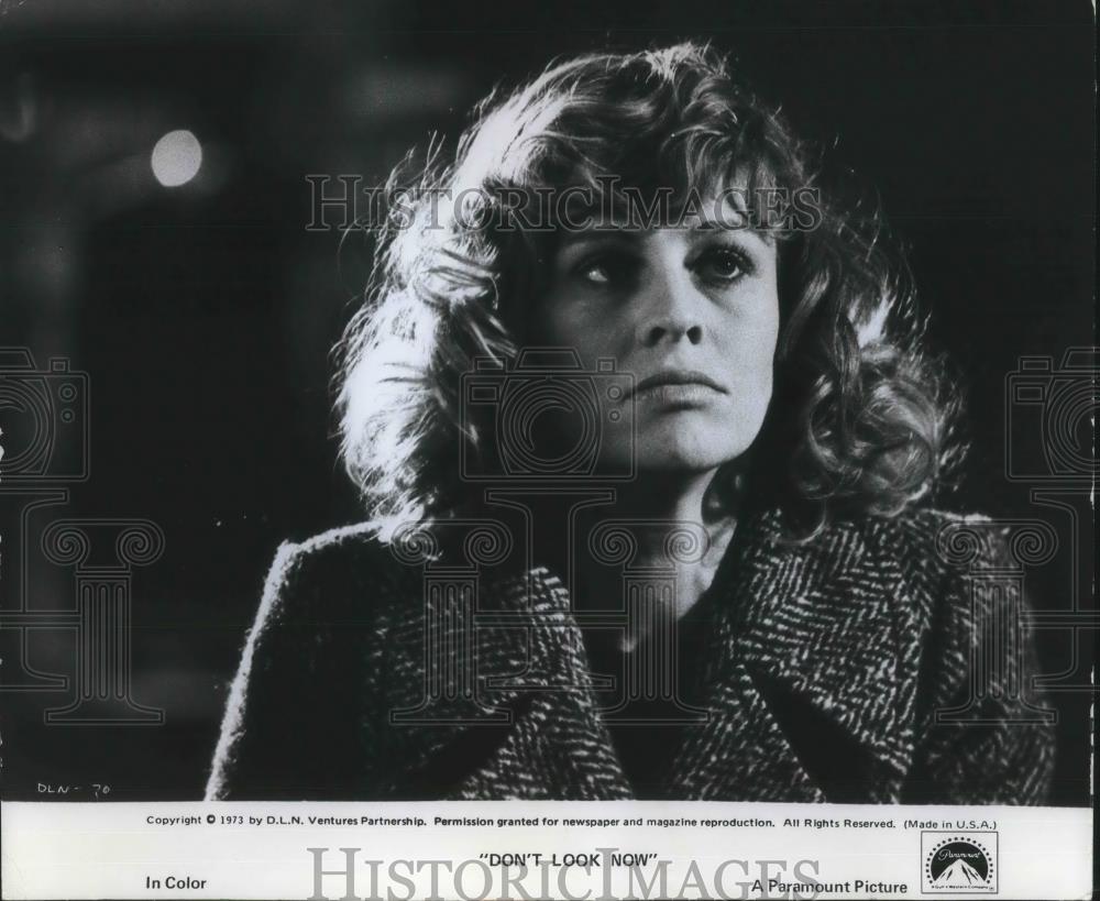 1974 Press Photo Julie Christie in Don&#39;t Look Now - cvp07632 - Historic Images