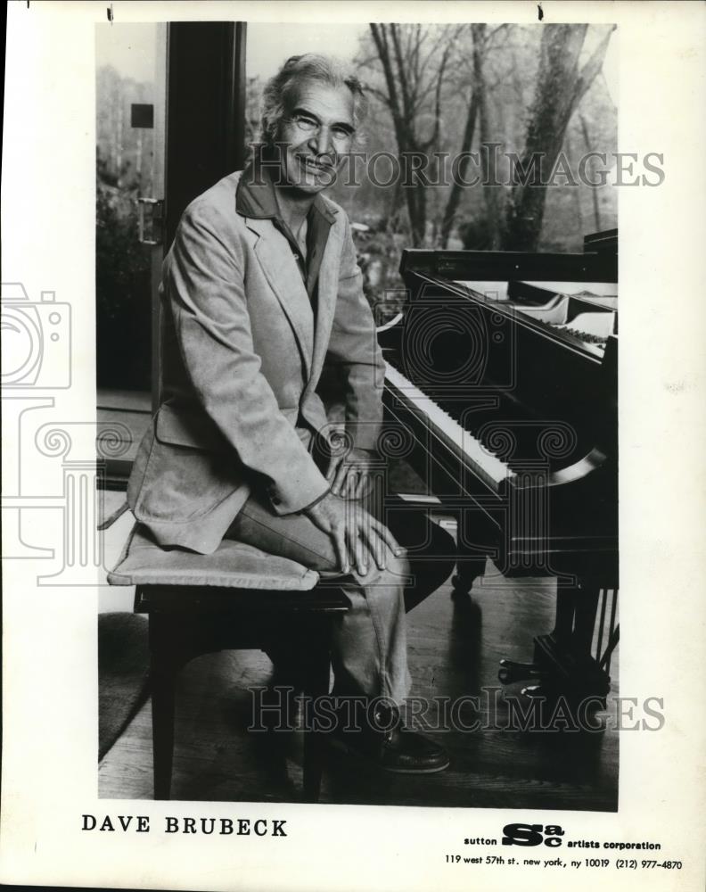 1984 Press Photo Dave Brubeck Musician - cvp01163 - Historic Images