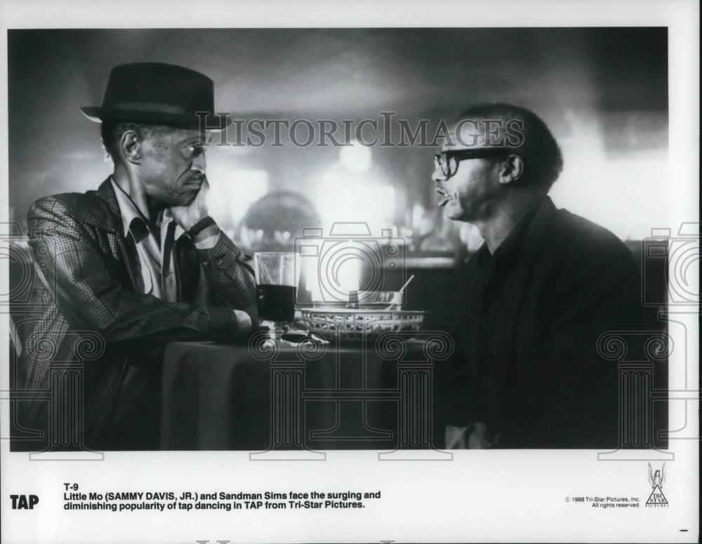 1988 Press Photo Sammy Davis Jr. and Howard Sandman Sims star in Tap - cvp12328 - Historic Images