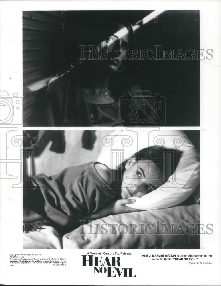 1983 Press Photo Marlee Matlin in Hear no Evil - cvp10612 - Historic Images