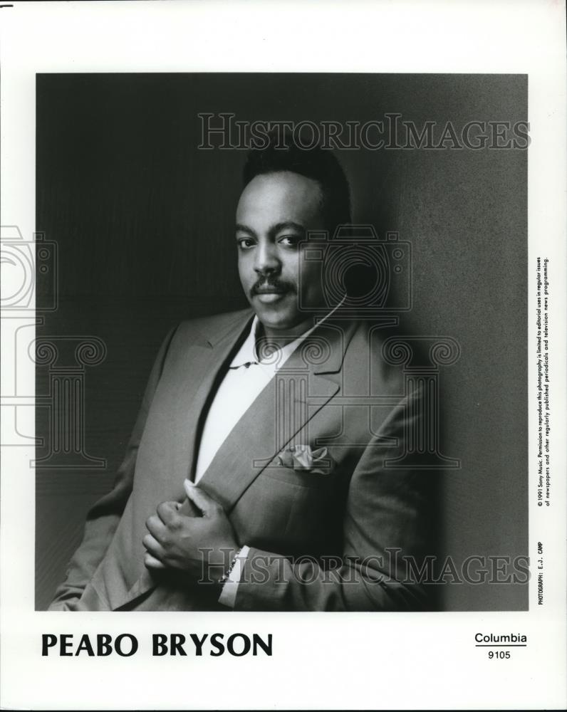 1991 Press Photo Peabo Bryson Soul Singer Songwriter Producer - cvp01126 - Historic Images