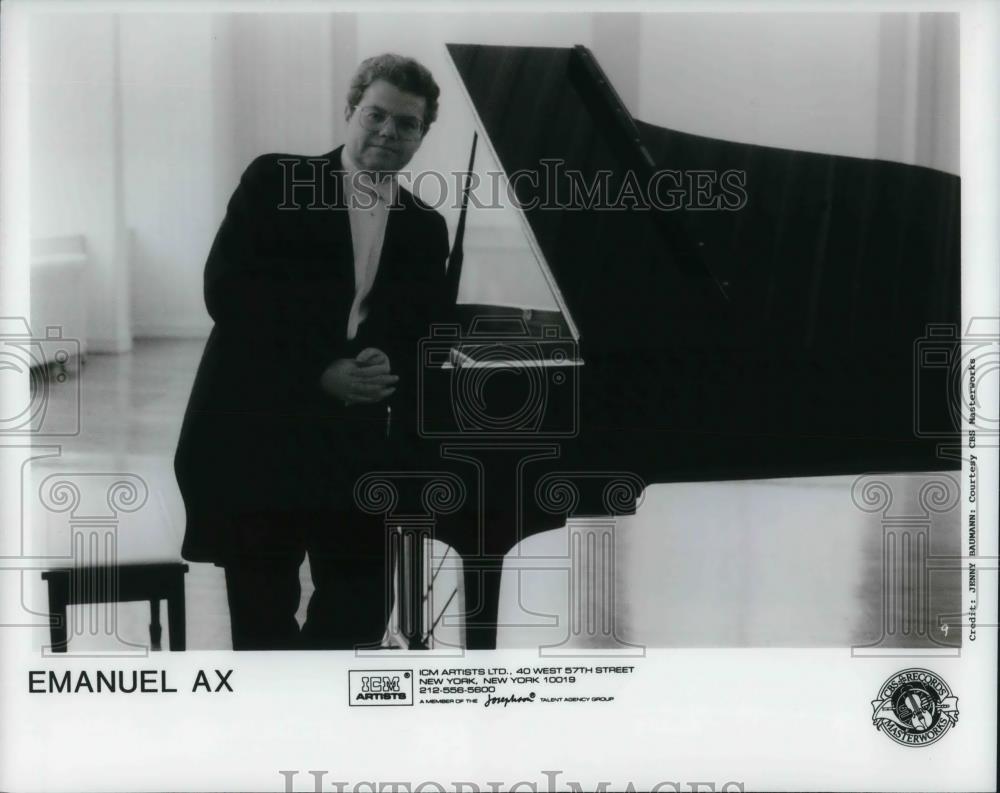 1991 Press Photo Emanuel Ax Classical Pianist Teacher at Julliard School - Historic Images