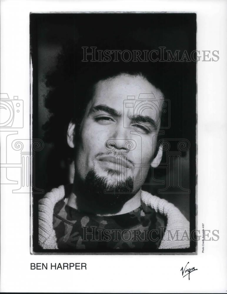 1997 Press Photo Ben Harper Rock Reggae Singer Songwriter and Musician - Historic Images