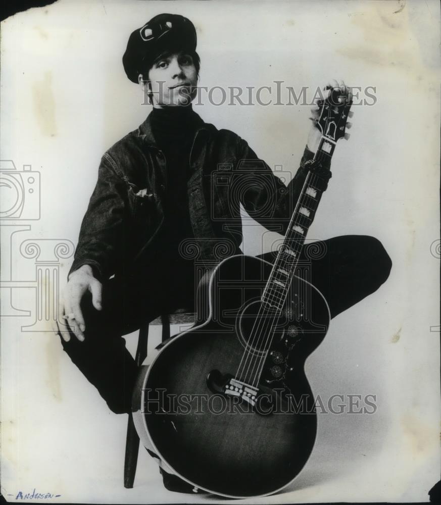 1966 Press Photo Eric Anderson New York Folk Singer Musician - cvp14864 - Historic Images