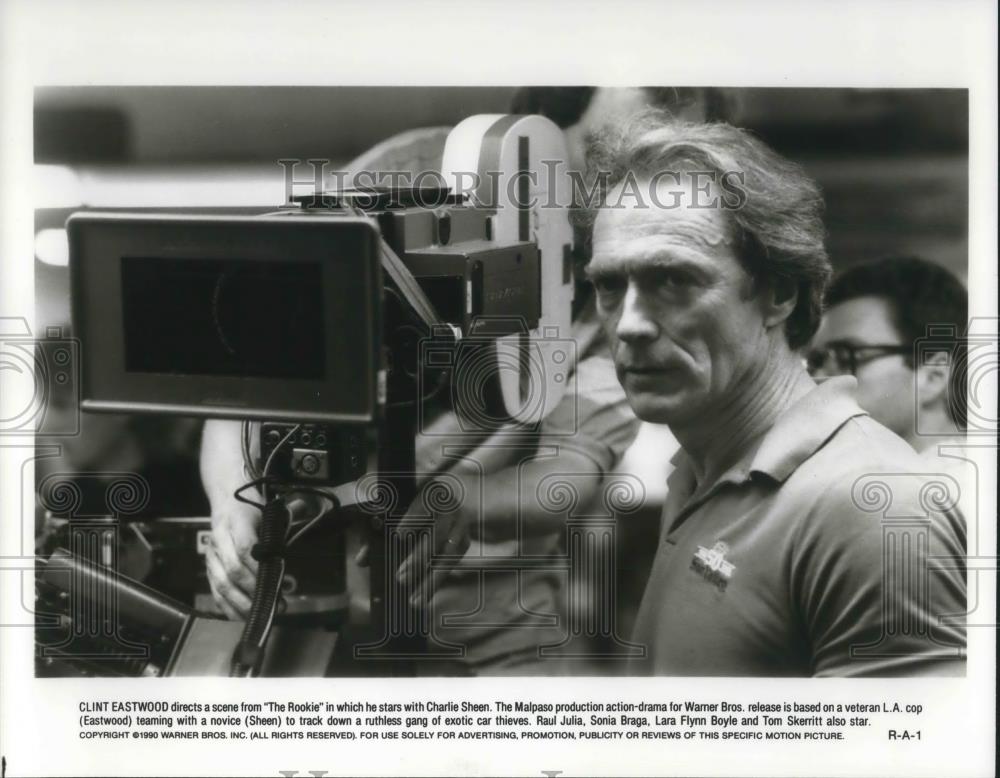 1991 Press Photo Clint Eastwood directs and stars in The Rookie - cvp13196 - Historic Images