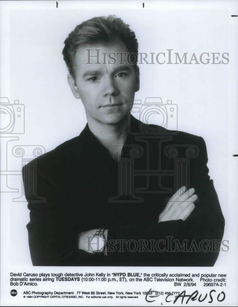 1994 Press Photo David Caruso in NYPD Blue - cvp08362 - Historic Images
