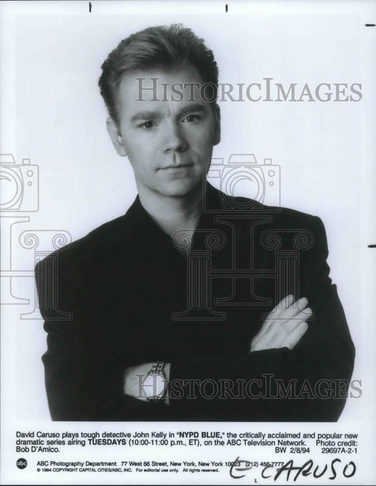 1994 Press Photo David Caruso in NYPD Blue - cvp08362 - Historic Images