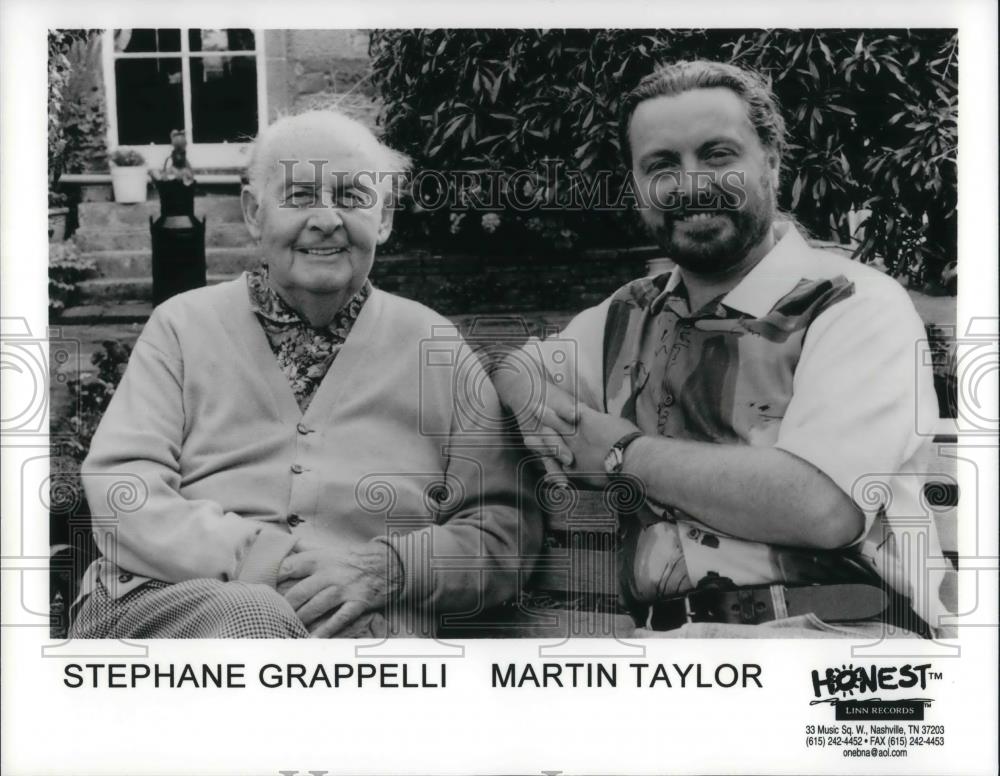 1997 Press Photo Stephane Grappelli Martin Taylor - cvp15119 - Historic Images