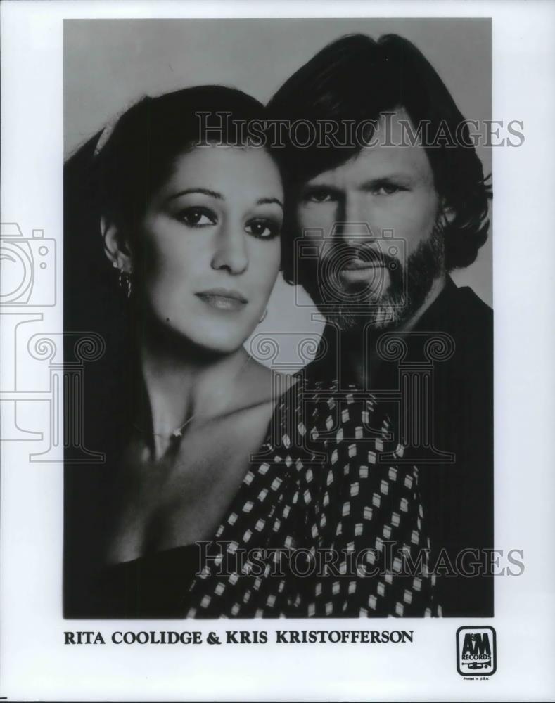 1991 Press Photo Rita Coolidge Kris Kristofferson Singer Songwriter Musician - Historic Images