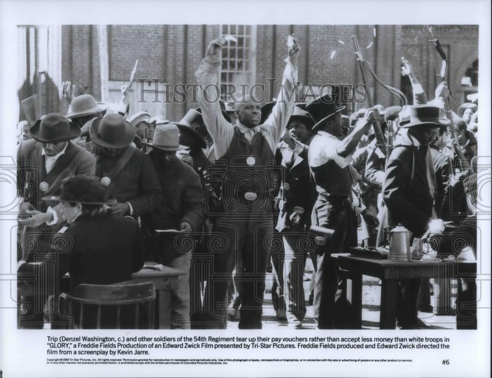 1990 Press Photo Denzel Washington stars in Glory - cvp10123 - Historic ...