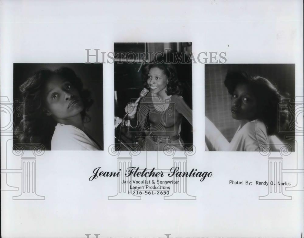 1987 Press Photo Jeani Fletcher Santiago Vocalist Song Writer - cvp15157 - Historic Images