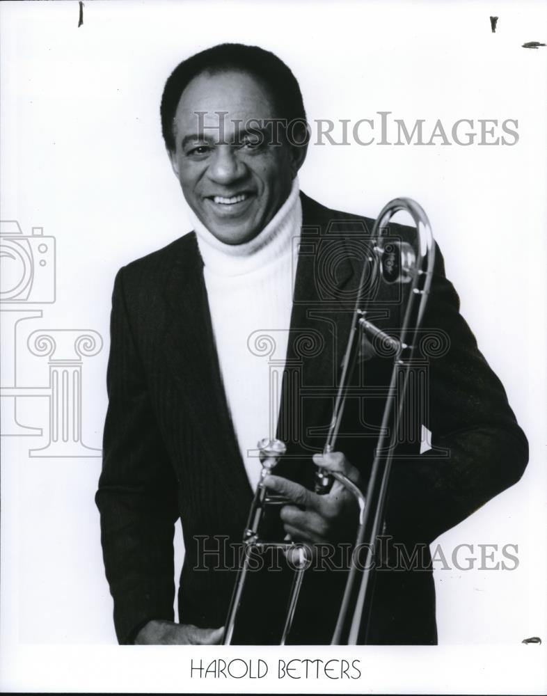 1995 Press Photo Harold Betters Jazz Trombone Player Musician - cvp00449 - Historic Images