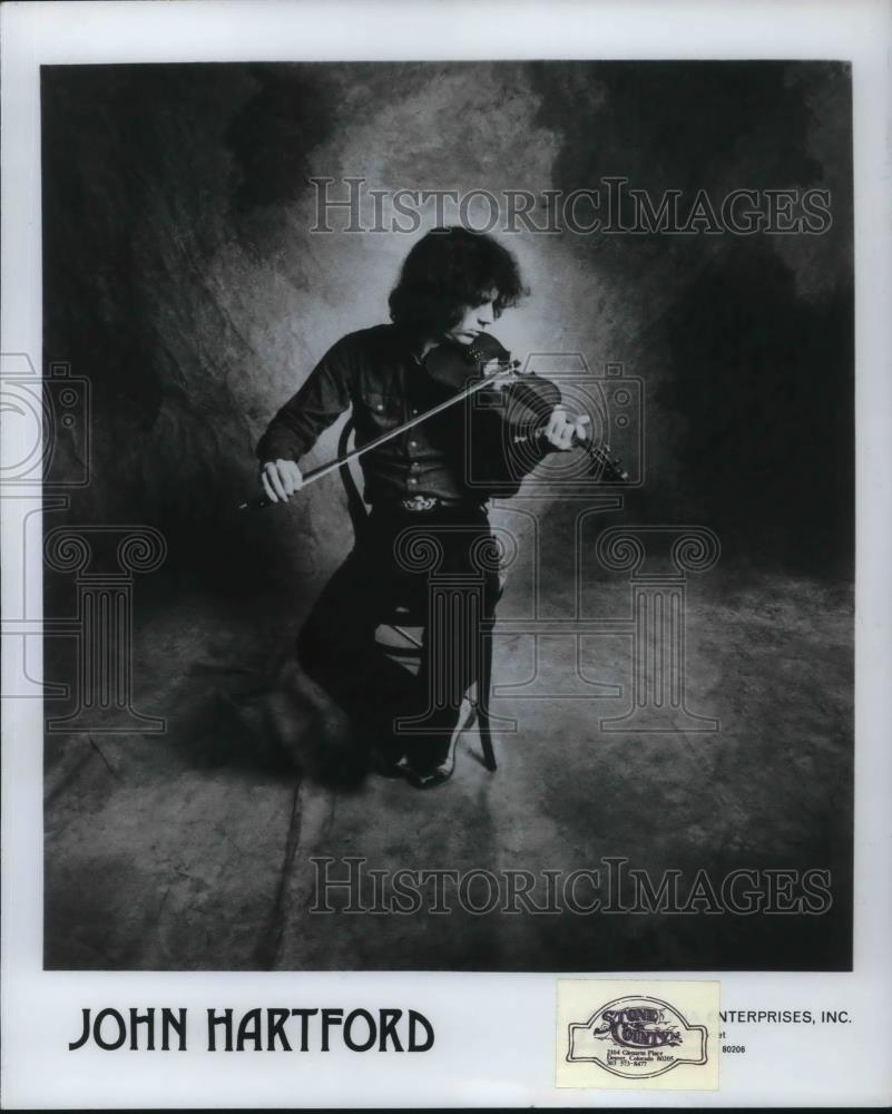 1985 Press Photo John Hartford Folk Country Bluegrass Singer Songwriter Musician - Historic Images