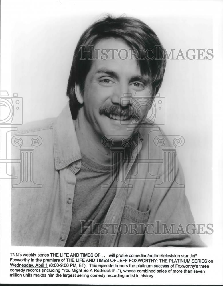 1998 Press Photo Jeff Foxworthy Comedian TNNs Weekly Series - cvp13901 - Historic Images