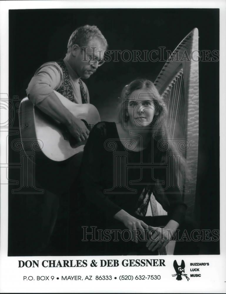 1996 Press Photo Don Charles and Deb Gessner Guitarist and Harpsichord Player - Historic Images