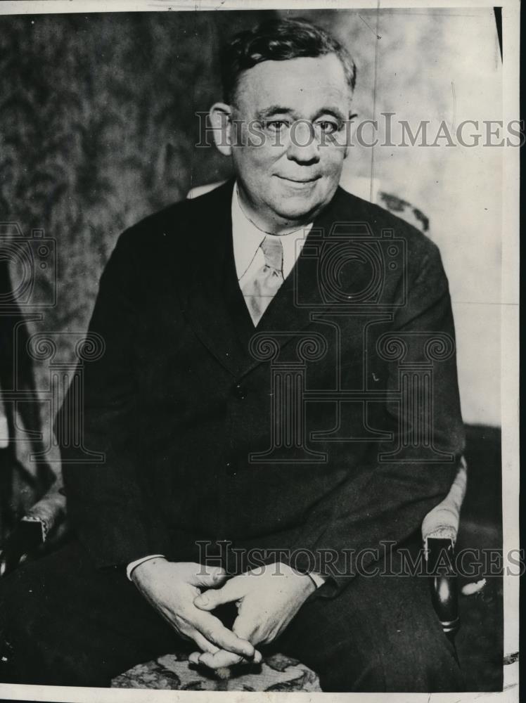 1930 Press Photo Warden Frank Christian of Elmira, NY Reformatory - Historic Images