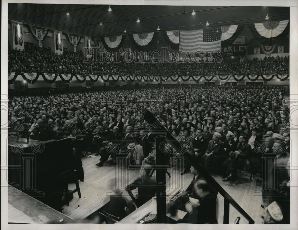 1938 Press Photo View of the crowd at a rally of Weschester County Republicans - Historic Images