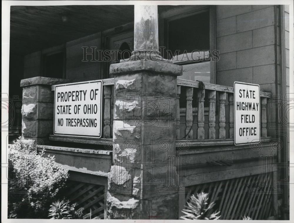 1962 Press Photo Field Office at corner of Martin and Gibbs ave for willows- - Historic Images