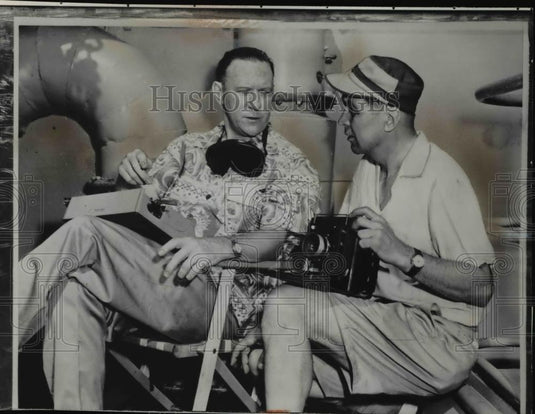 1956 Press Photo Hydrogen Bomb Blast will Cover by INP & INS Team - Historic Images