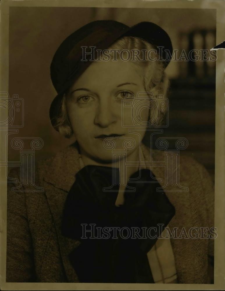 1934 Press Photo Marie Ehler - Historic Images