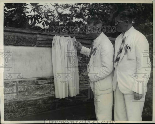 1937 Press Photo WmHomson ret pres & Harold Graham of Natl Assoc of Gardnerers - Historic Images