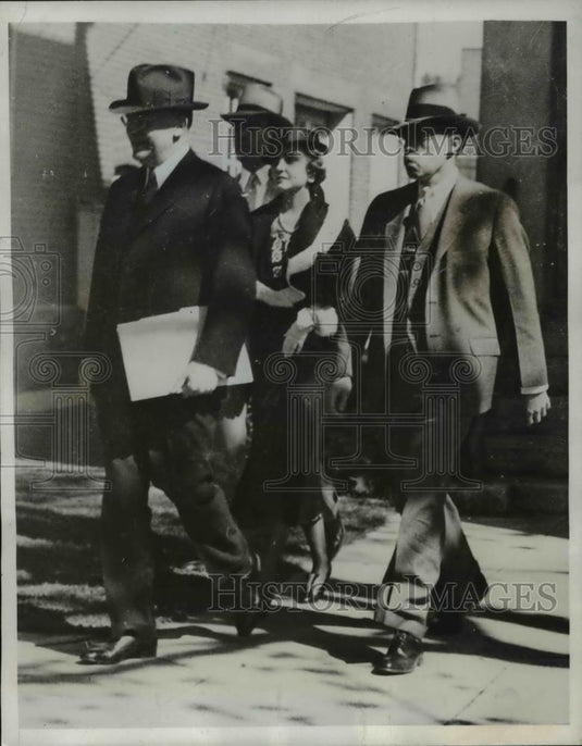 1935 Press Photo Barbara Hutton, Prince Alexis Mdivani Divorced In Reno - Historic Images