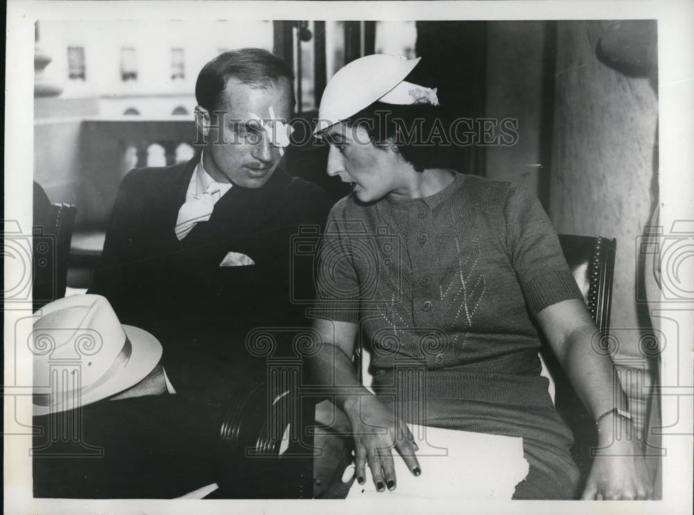 1937 Press Photo Mr & Mrs Harry Harper to testify before Senate - Historic Images