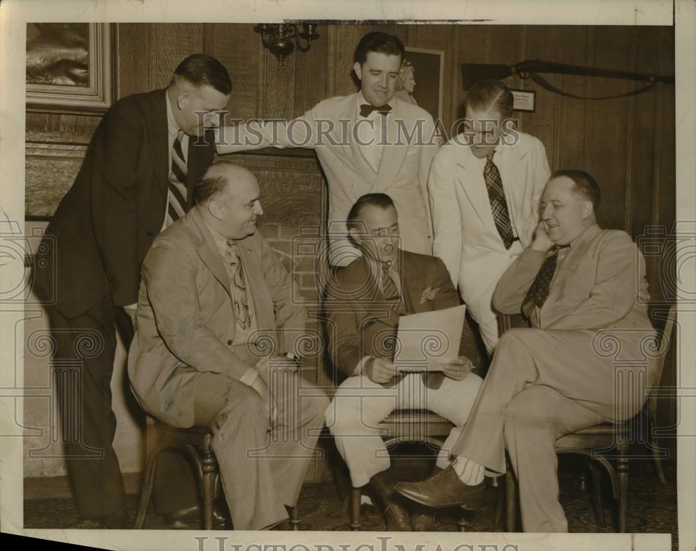 1938 Press Photo Editors George Carmack, Carl D Groat, Marshall McNeil - Historic Images