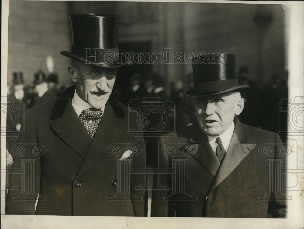1930 Press Photo Governor general Viscount Willingdon of Canada with F. Kellogg - Historic Images