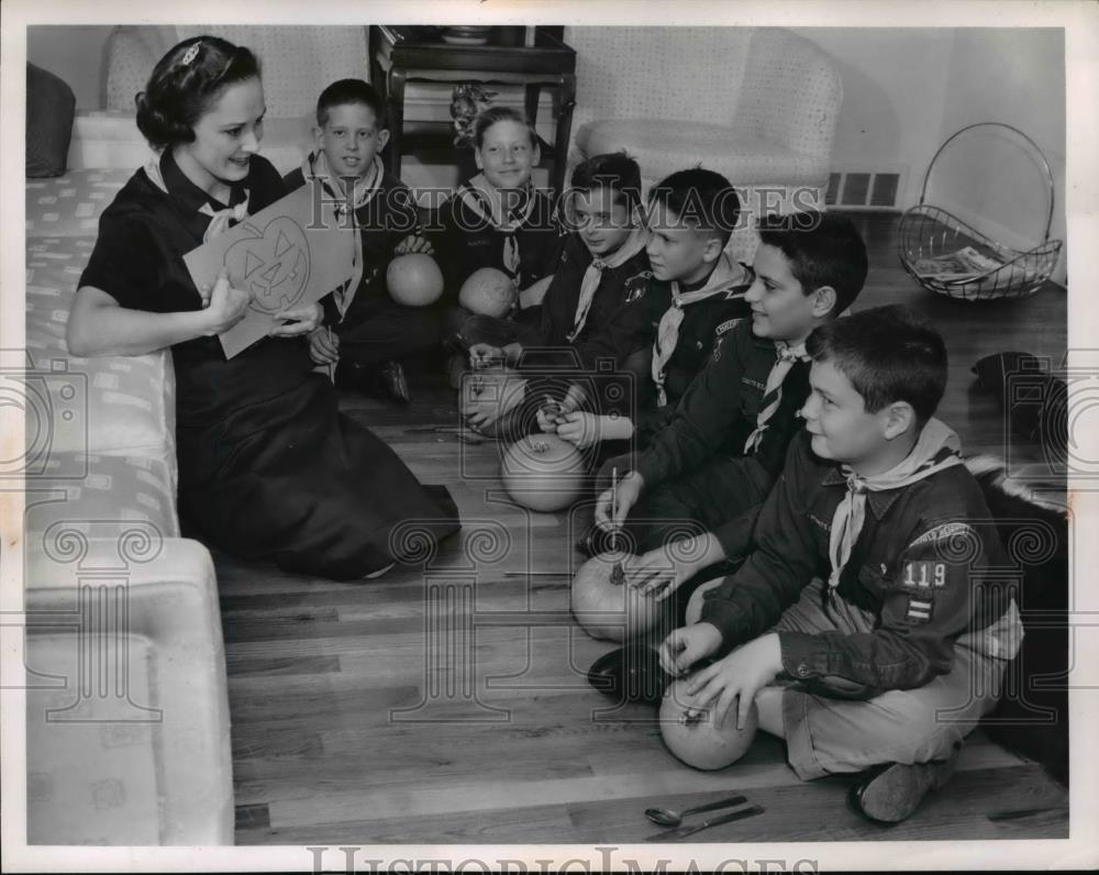 1959 Press Photo Cleveland Boy Scouts Olthanins, Schmidt, Giesse,Weske - Historic Images