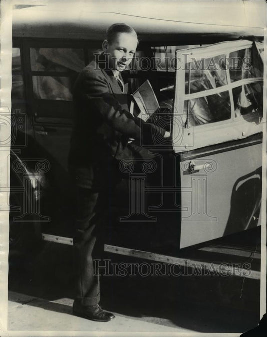 1930 Press Photo Johnny Morse as he returned to Chicago - Historic Images