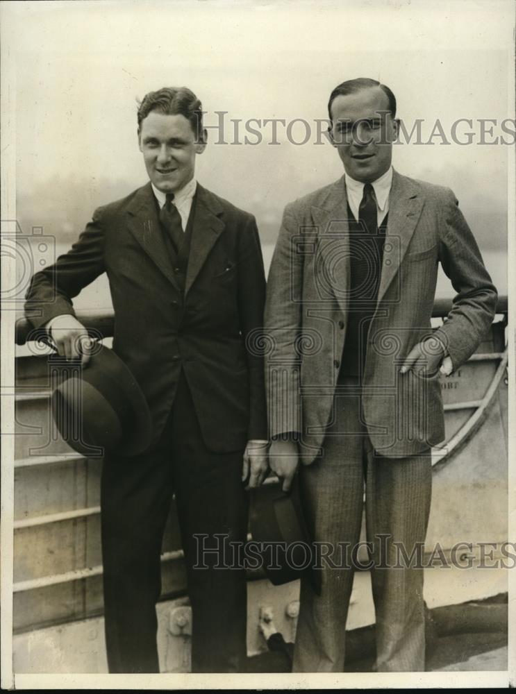 1931 Press Photo Norman H.Polle &amp; Cameron Fraser attend Undergraduate conference - Historic Images