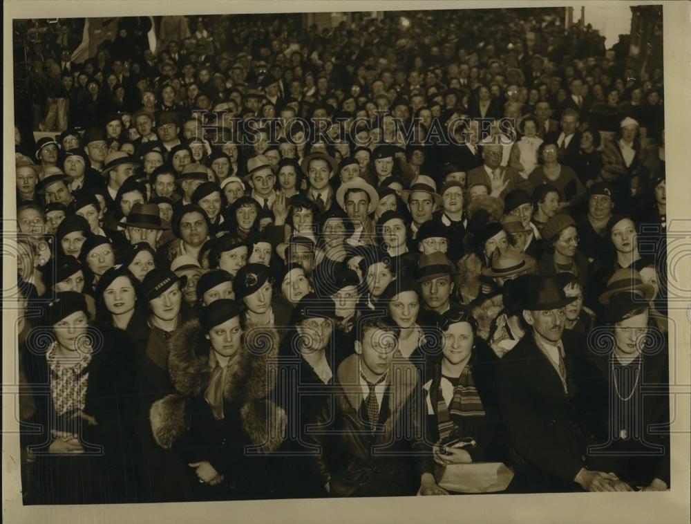 1934 Press Photo The crowd at the Food Show - Historic Images