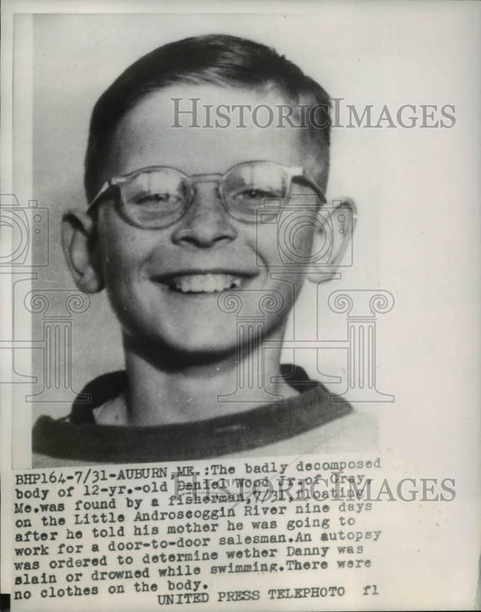 1954 Press Photo Daniel Wood Jr., 12 - Historic Images