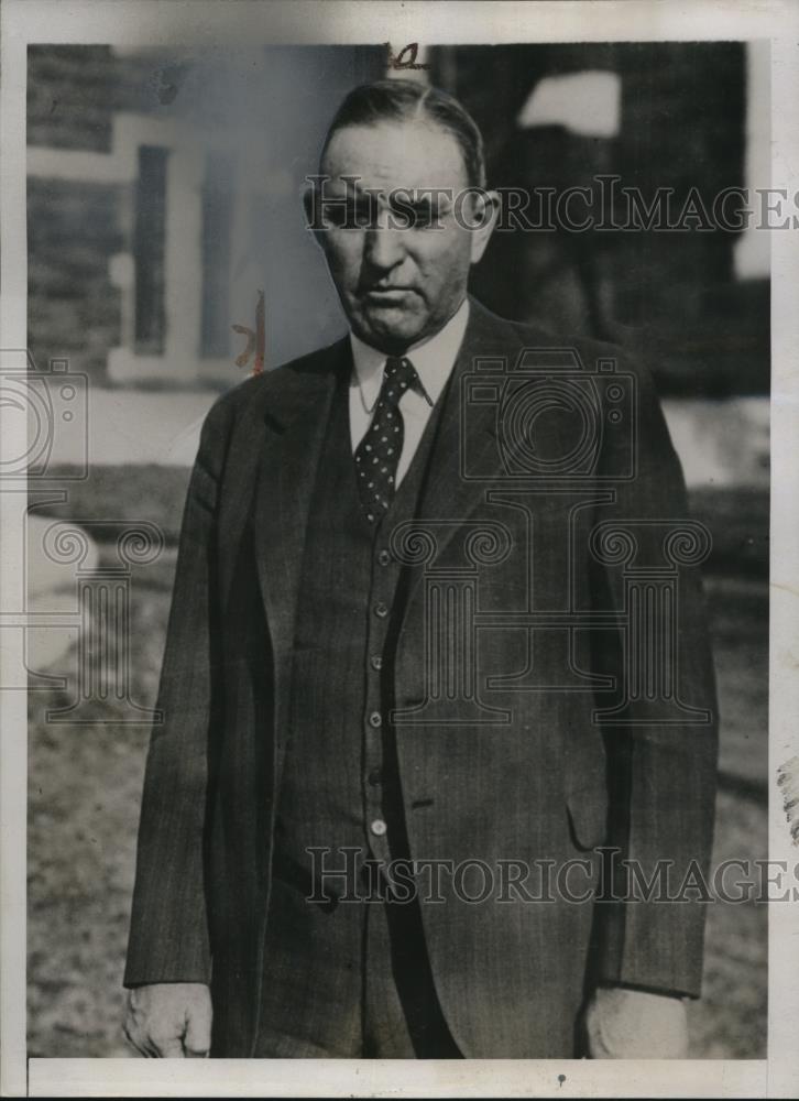 1935 Press Photo Kansas State Pen Coal Miners Langing Hostages Lacy Simpson Mine - Historic Images