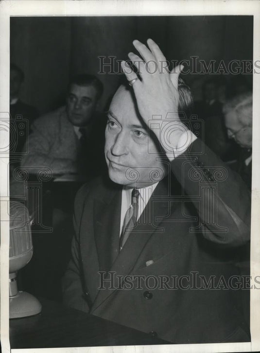 1943 Press Photo President Benjamin F. Fairless of the U.S. Steel Corporation - Historic Images