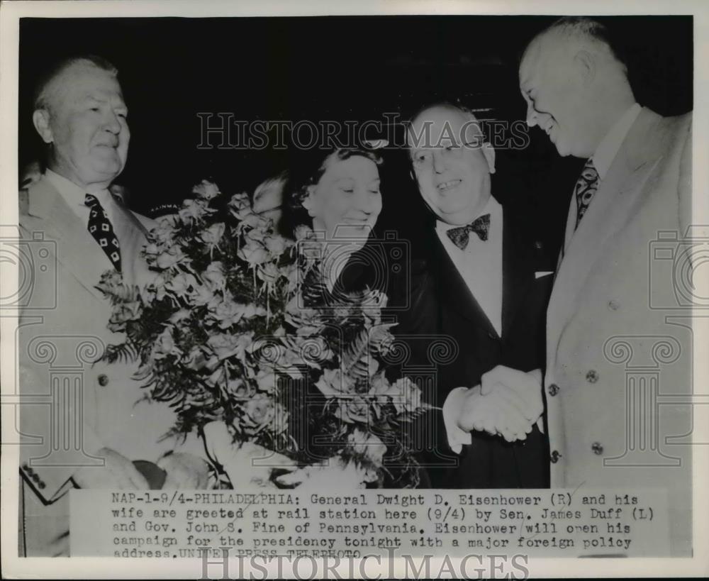 1952 Press Photo General Dwight Eisenhower Open His Presidential Candidacy - Historic Images