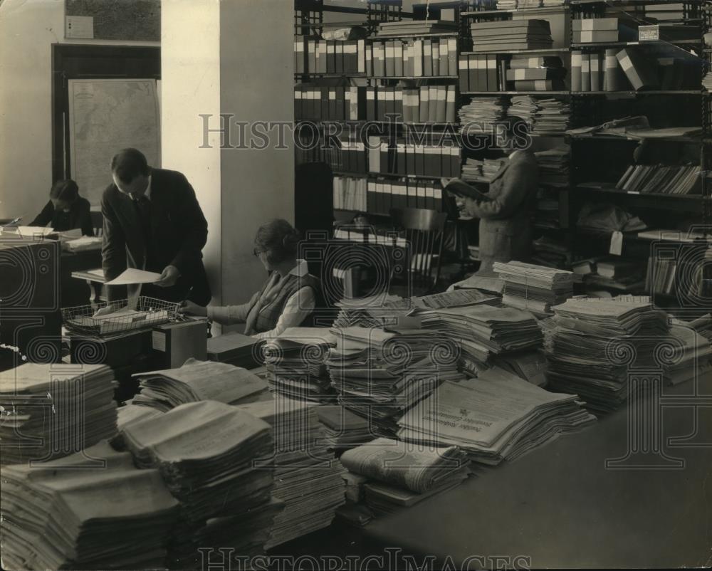 1928 Press Photo Hoover War Library at Stanford University - Historic Images