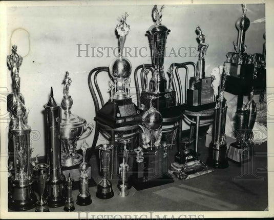 1938 Press Photo American Legion Trophies - Historic Images