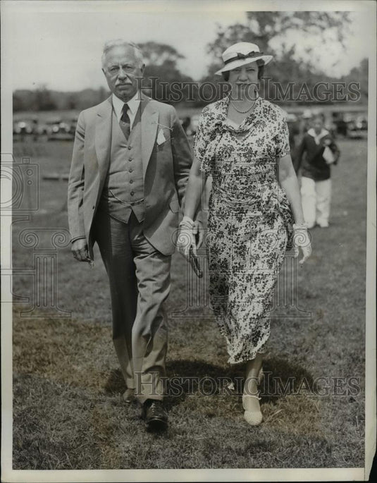 1933 Press Photo Mr. and Mrs. Lewis Latham Clarke - Historic Images