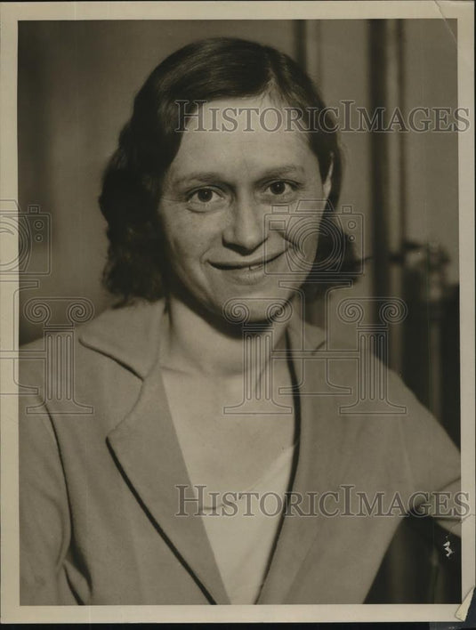 1933 Press Photo Mrs Grace Frontinan - Historic Images