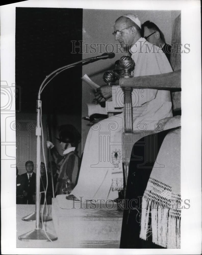 1969 Press Photo Pope Paul VI during his last general audience - Historic Images