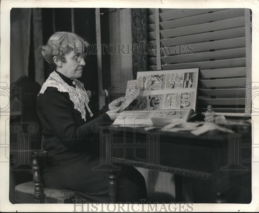 1940 Press Photo Mrs Fannie Telma Moores St Augustine Fla. - Historic Images