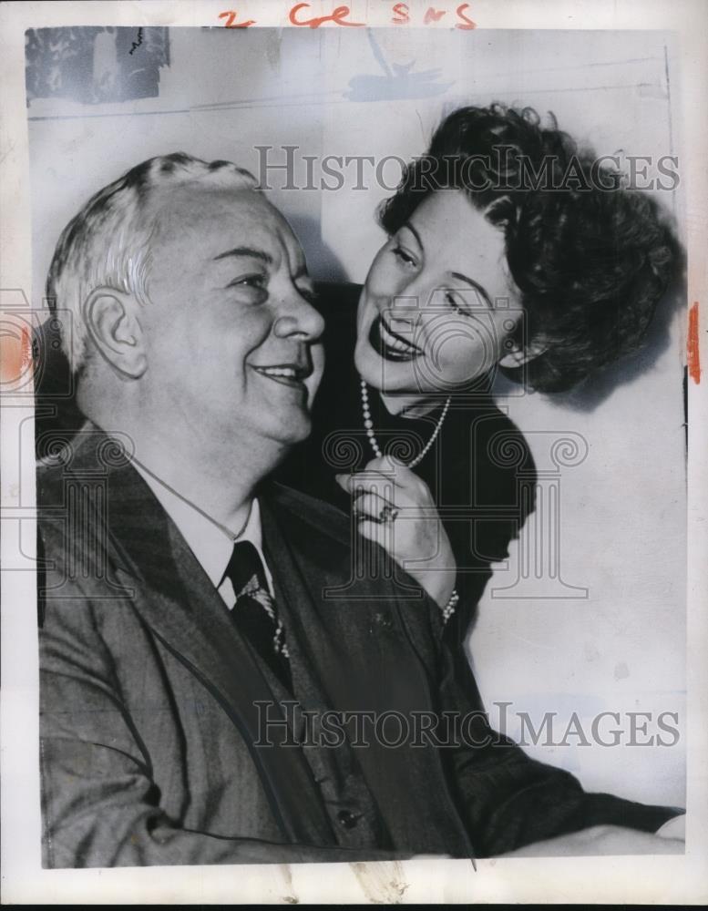 1951 Press Photo Lauritz Melchior and his wife - Historic Images