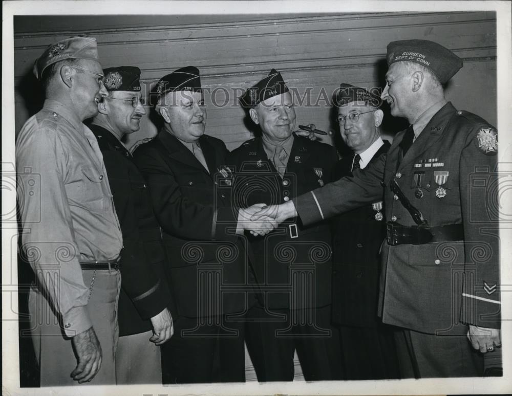 1945 Press Photo The newly elected officers of Veterans of Foreign Wars - Historic Images