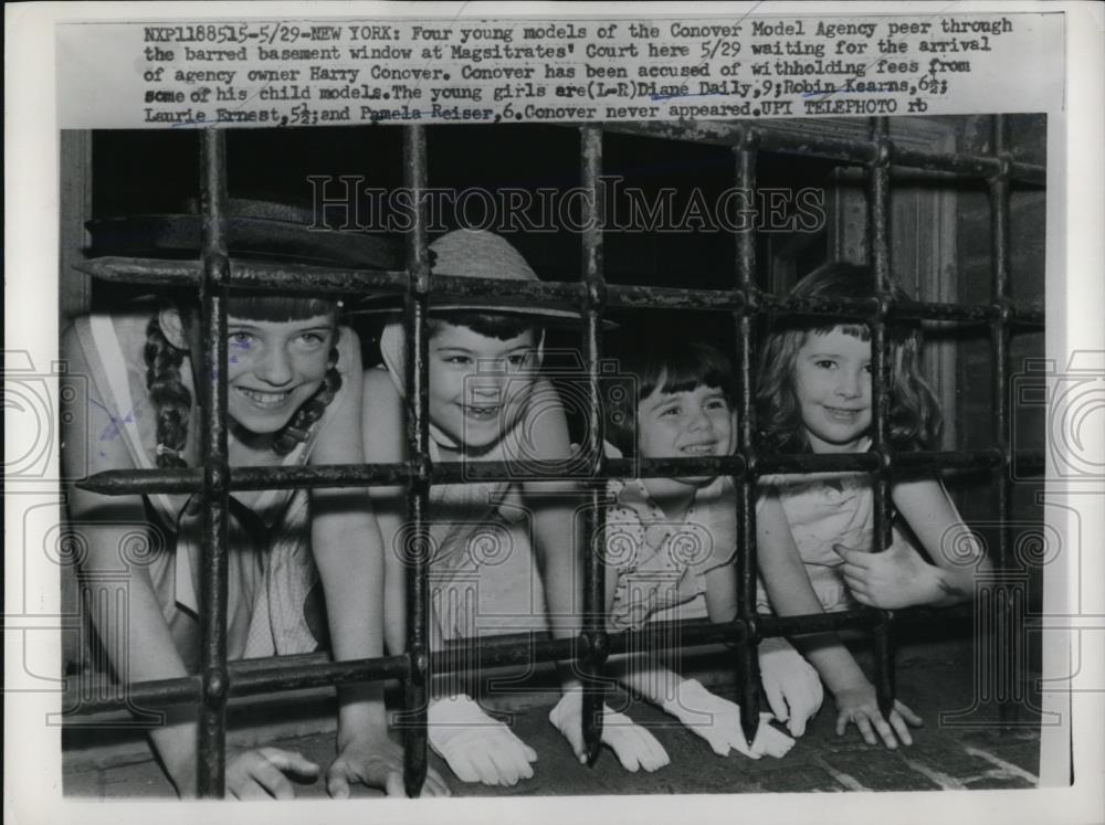 1959 Press Photo Four young models of the conover model agency. Diane Daily,9; - Historic Images