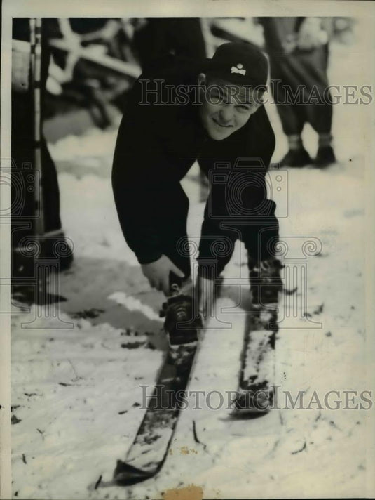 1940 Press Photo Cary Ill Torger Tokle for Norge club ski meet - Historic Images