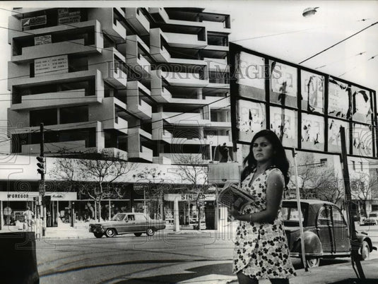 1970 Press Photo Santiago Chile signs of progress can be seen in large urban - Historic Images
